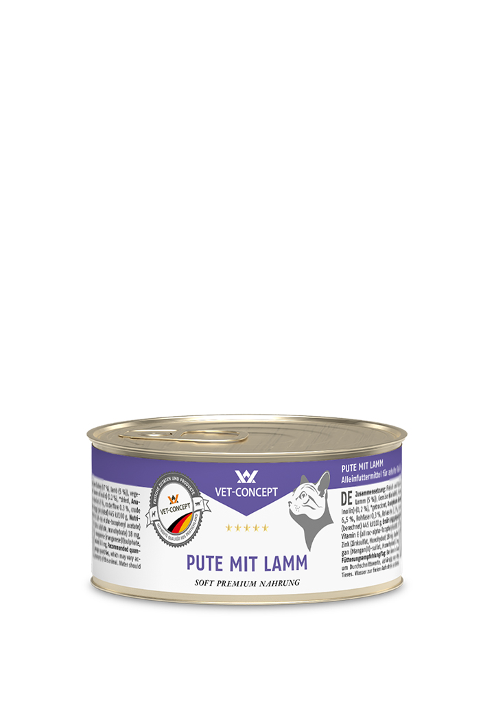Cat menu - Turkey with lamb