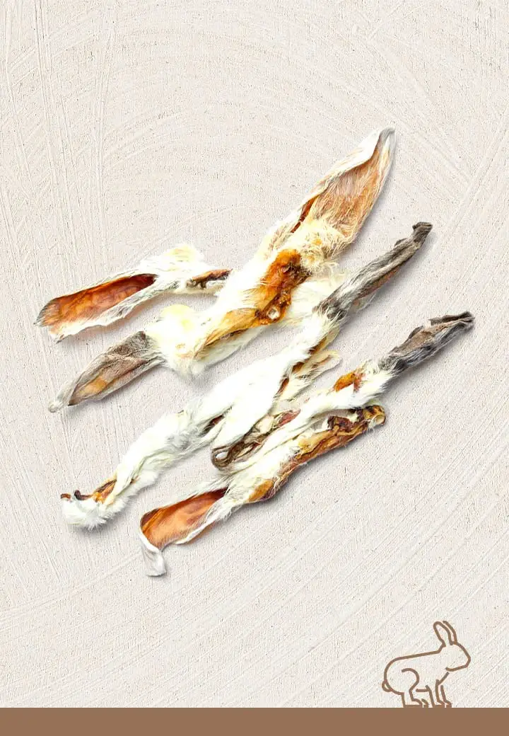 Coated rabbit ears, 150g