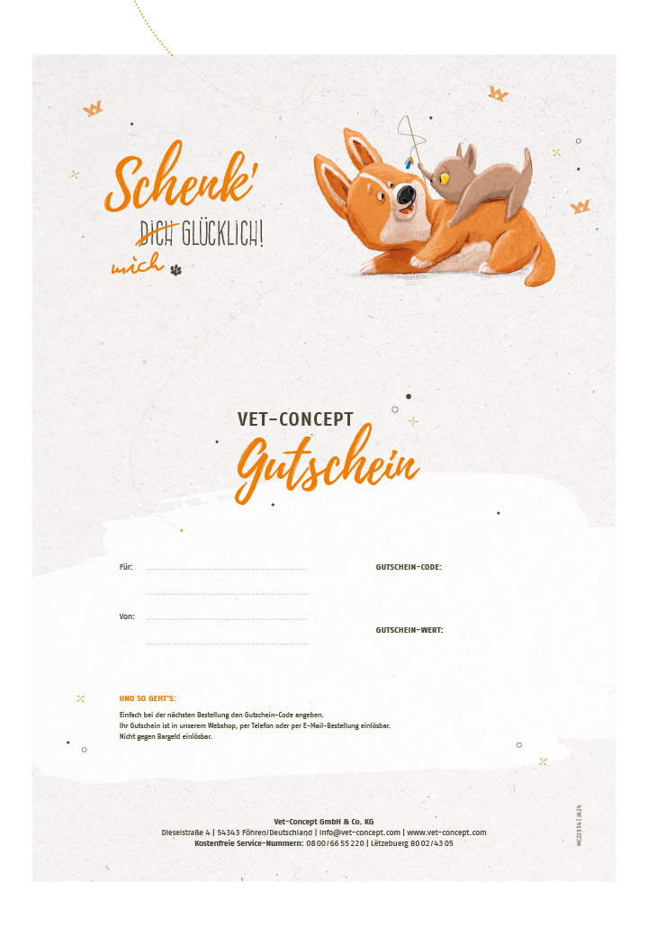Printed Vet-Concept gift card by mail Picture 3