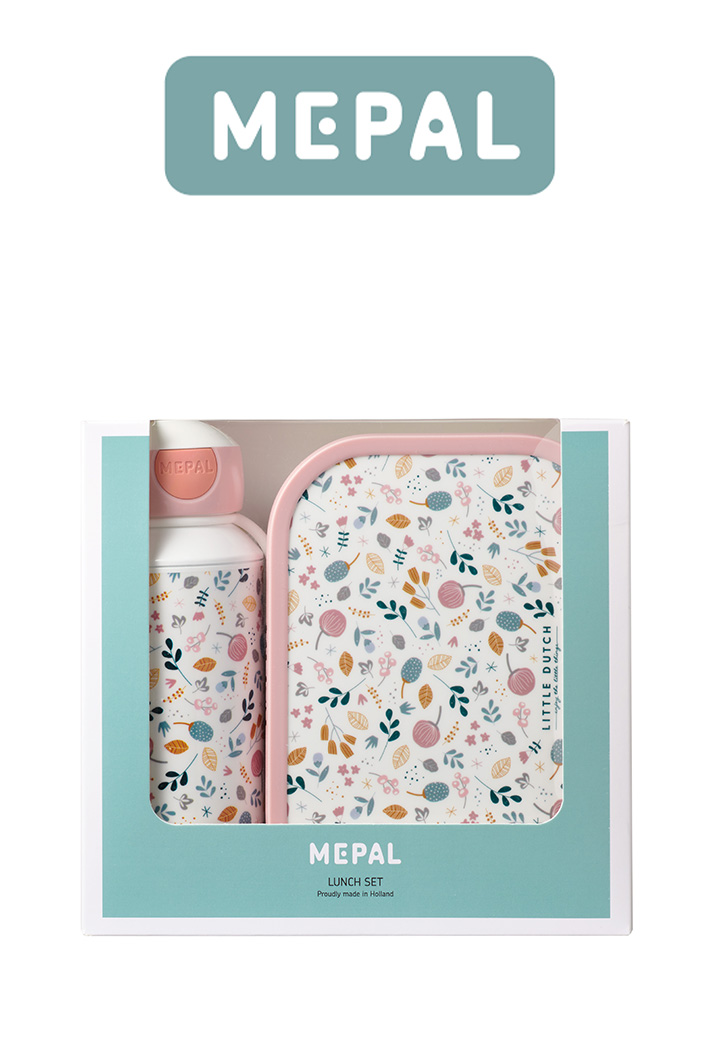 Mepal Campus Set lunch box and pop top bottle Spring Flowers Picture 2