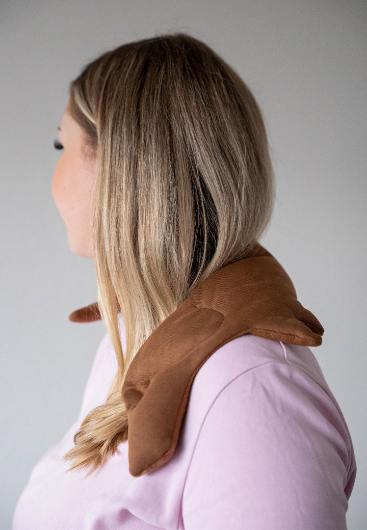 Grain cushion Winston caramel