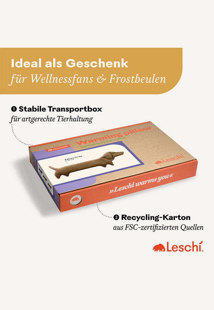 Grain cushion Winston caramel Picture 5