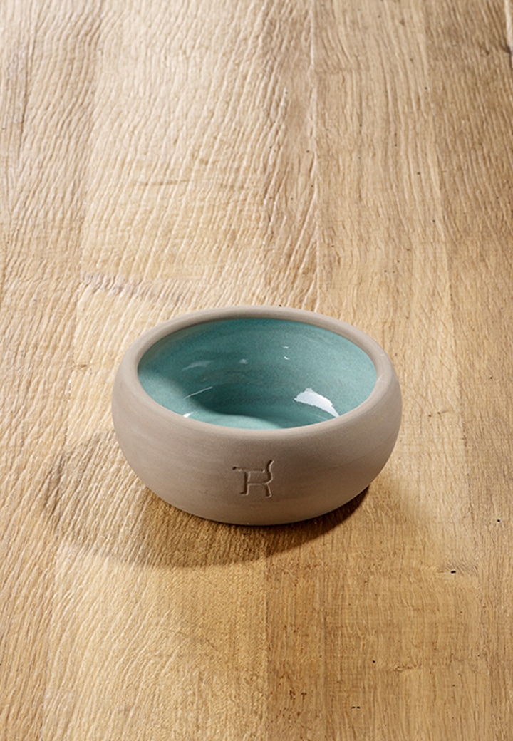 Cat bowl Ceramic Aqua