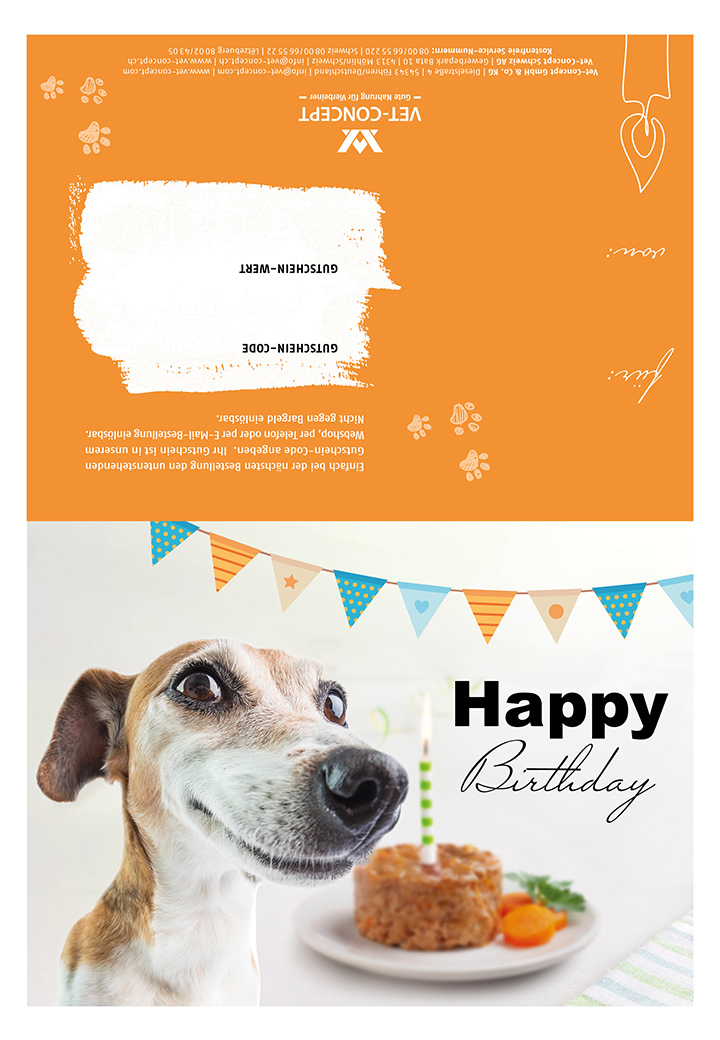 Vet-Concept gift voucher for self-printing