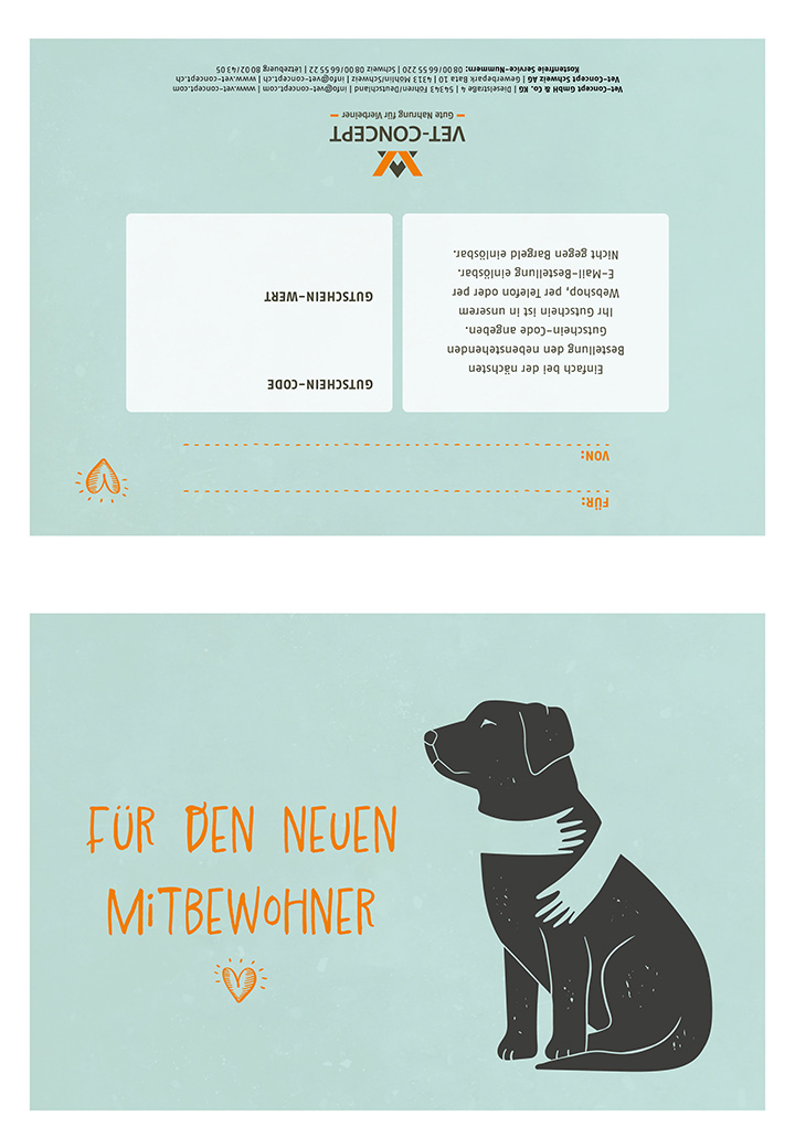 Vet-Concept gift voucher for self-printing