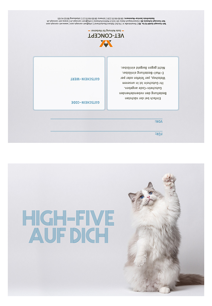 Vet-Concept gift voucher for self-printing