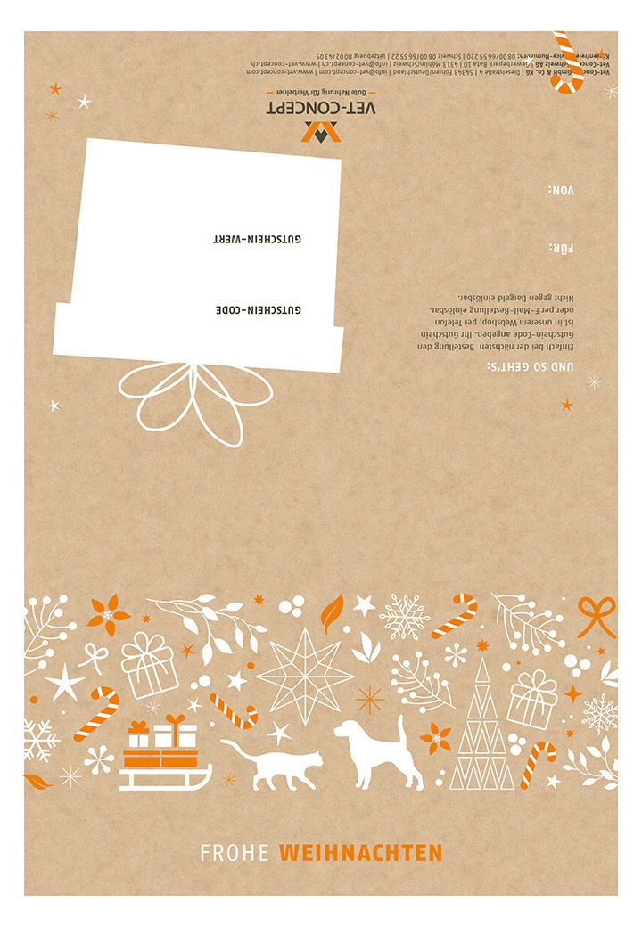 Vet-Concept gift voucher for self-printing