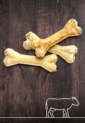 Chew bones, 4 pcs. à 12 cm, 2 pcs. à 17 cm