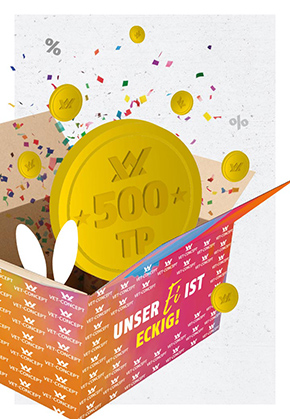 Credit note for 500 loyalty points