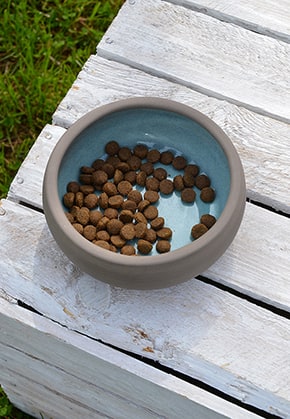 Dog bowl Ceramic Aqua
