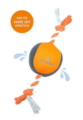 Floating ball with rope