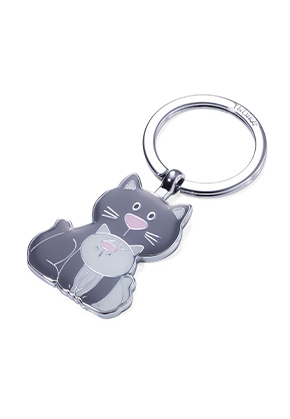 Key Ring Cat and Mouse